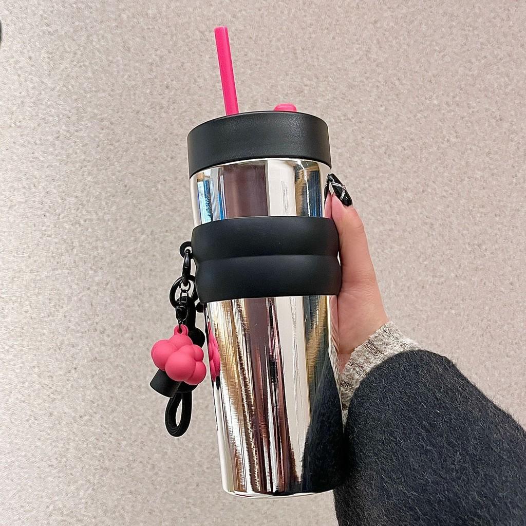 710ml Stainless Steel Travel Mug With Leakproof Lid For Office And Outdoors