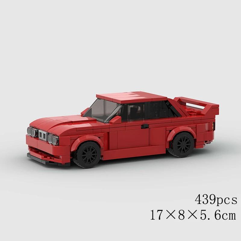 MOC Pickup Car Model Building Blocks GT RS6 Super Race Speed Racing Sports Police Vehicle Technical Racing Brick Christmas Gif