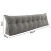 Rückenkissen Langes Keilkissen Lendenkissen 120/140/160/180/200cm, Für Bett Sofa Lesekissen Kopfteilkissen