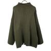 MAX&CO Made In Italy Knit Jacket S Khaki Zip Up Women Used