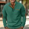 Frühlings- und Herren-Sweatshirt mit Stehkragen ist ein lässiges Outdoor-Pullover-Oberteil