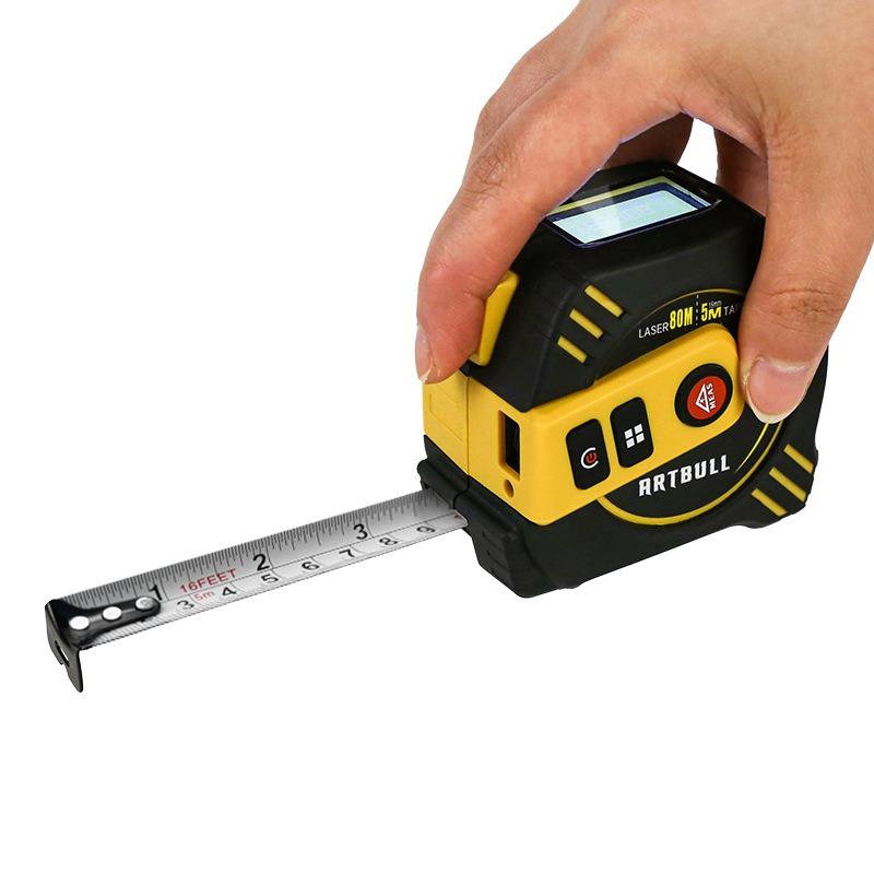 

2-in-1 Infrared Laser Rangefinder 80m/40m + 5m Tape Measure Rangefinder 40m+5m