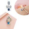 925 Silver Animal Charm Cartoon Cute gecko octopus Bead Fit Bracelet Diy For Women Original Dangle Pendant Mother's Day Gift
