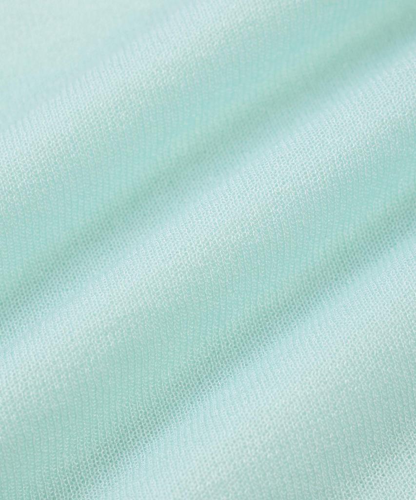 Michiko London Koshino Sheer Crop Knit Cardigan Soft Mint