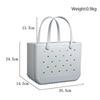 Rubber Bag Bogg Style Hole Waterproof Durable Oversize Silicone Beach Tote