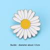 Daisy Flower Shoelace Buckle White Lightning Brooch Shoe Buckle Cute Lapel Button Enamel Pin for Girl Women Jewelry INS Gift 1pc