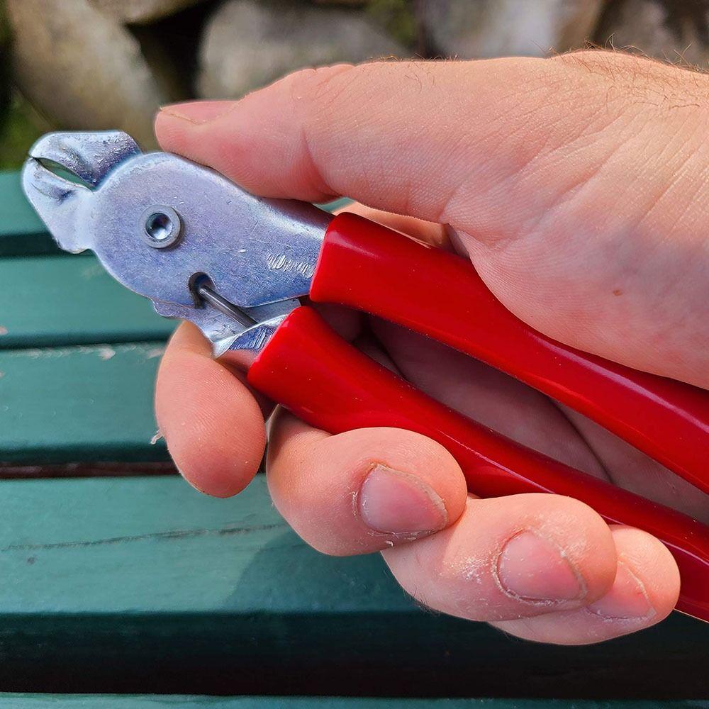Durable Hog Ring Pliers Sturdy Cage Tong Multi-function Cage Repair Pliers  Hand Tool