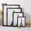 Wall Mount Photo Frame Modern Picture Art Painting Poster Display Frame Home Office Bedroom Rectangle Wall Hanging Desktop Photo Holder