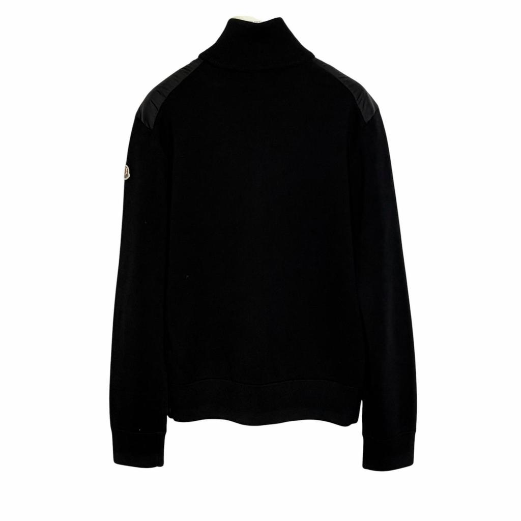 Moncler Down Knit Jacket Black Men's Size M Model H20919B50700A9341