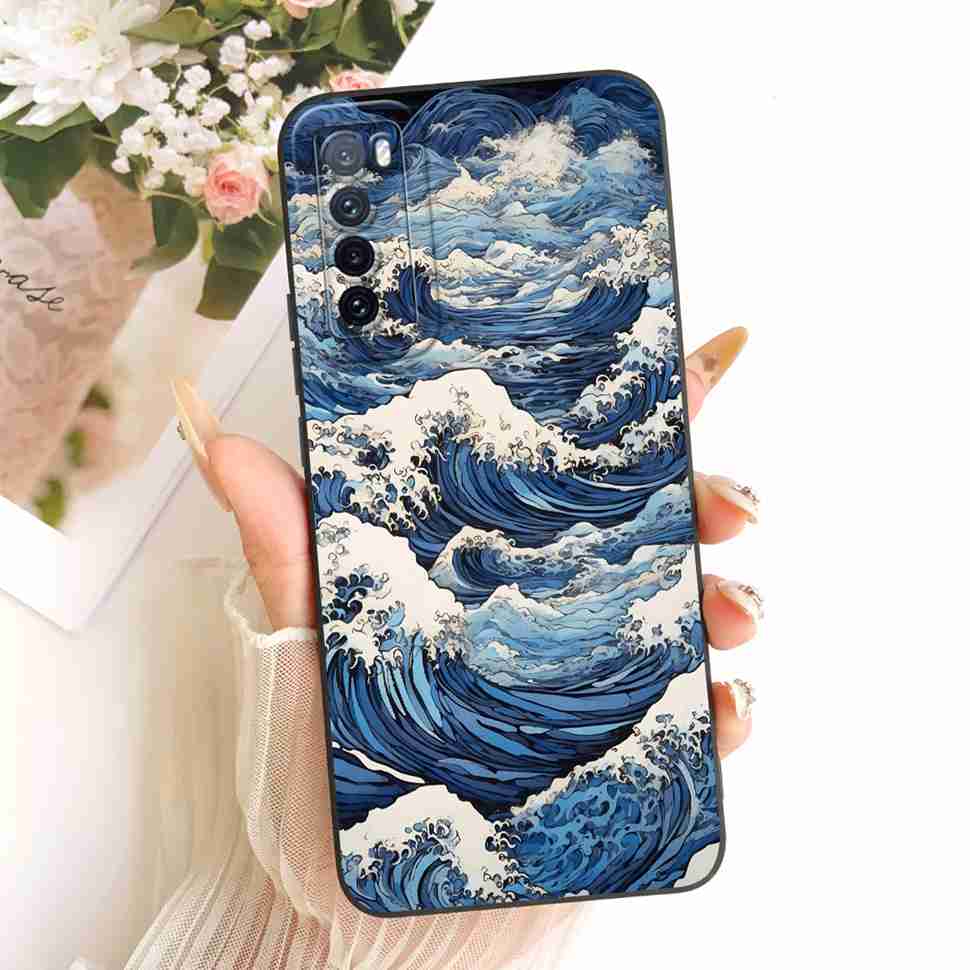 For Huawei nova 7 5G JEF-TN00 JEF-AN00 Case Silicone Back Cover For Huawei Nova7 JEF-NX9 JEF-AN20 Simple Style Phone Cases