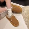 Large-size Toe Cotton Slippers for Women, New Birkenstock Retro European and American Style Cotton Shoes for Women In Autumn and Winter 2025