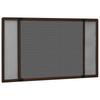 Vidaxl Extendable Window Mosquito Net, Brown, (75-143)X50 Cm