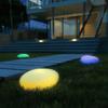 Outdoor Landscaping Stone Solar Garden Lights Rechargeable Glow Cobble Shape Lightings Waterproof Color Change w/ Remote Control