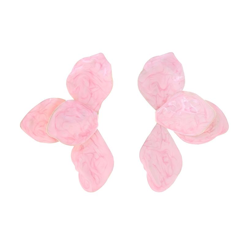 Винтажные эмалевые серьги-пусеты с крупными цветами из металла для женщин, личность, для свадебной вечеринки, модные ювелирные изделия, подарки A1