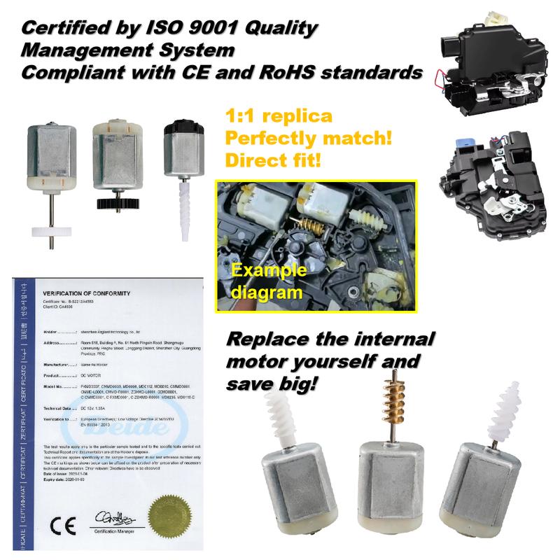 Mini Motor for Ford C-Max Focus Mondeo Galaxy Jaguar XF CC9 Door Lock Actuator 1010019 3K5365 Center Control 12V