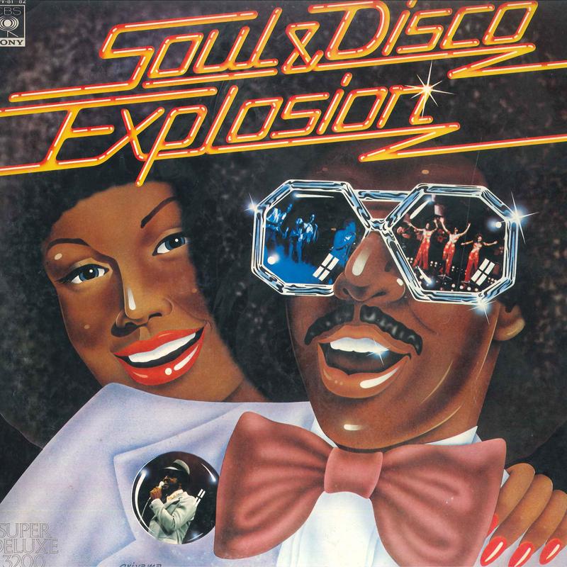 LP Record VARIOUS (THREE DEGREES, INSTANT FUN - Soul & Disco Explosion SOPV8182 CBS SONY 1976 Japan Obi Soul/Funk Used