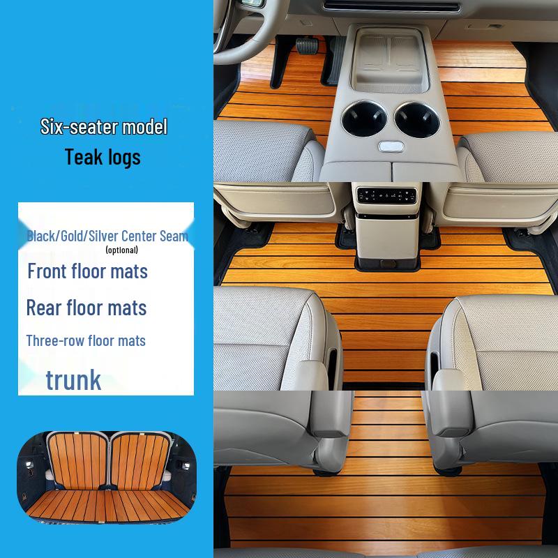 Dedicated Solid Wood Floor Mats for Nio ES8 Lydo L90 - Custom Car Flooring Accessories