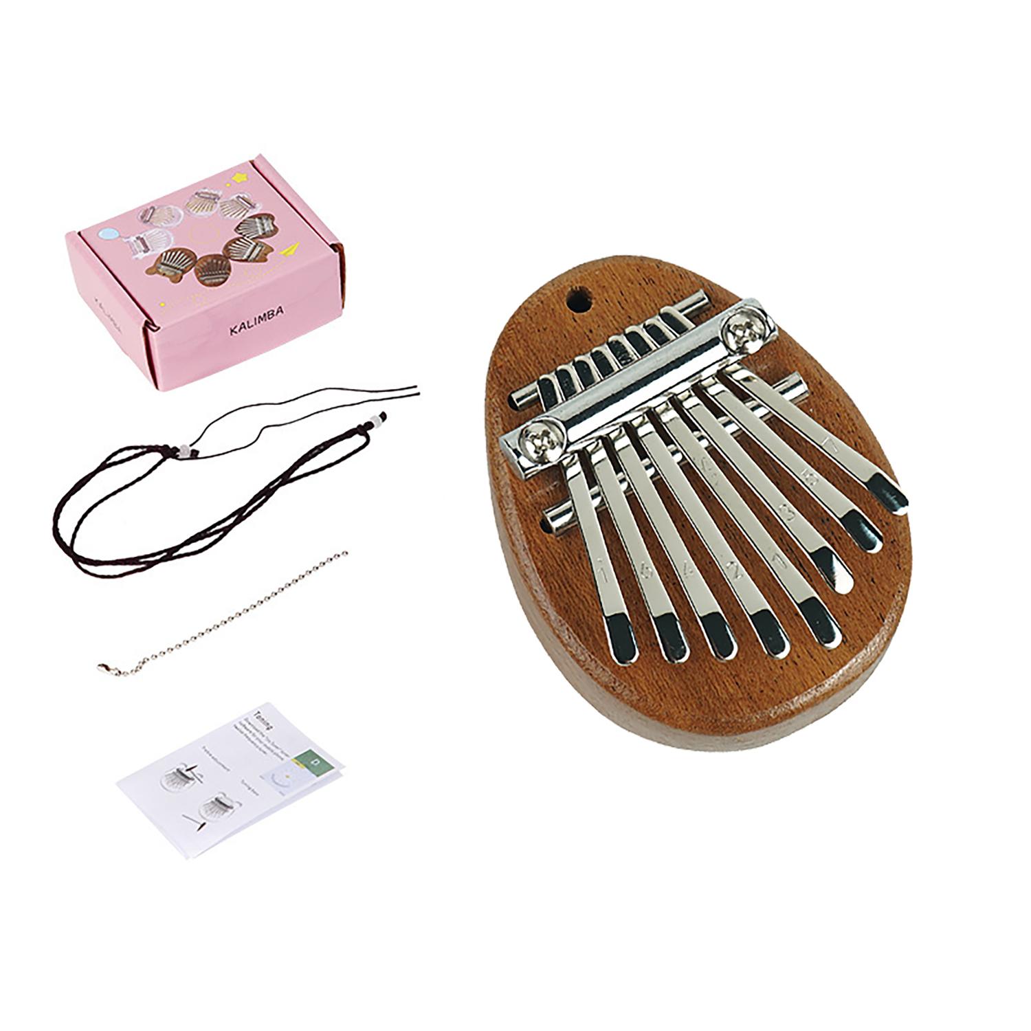 

Цельное дерево 8-звуковая маленькая thumb piano, деревянная 8-звуковая finger piano, портативная калимба для детей, хороший подарок