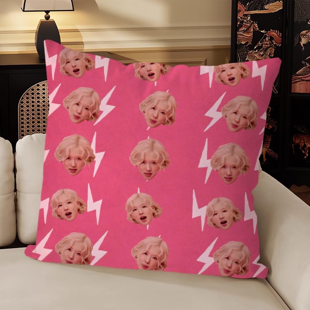 Hot Singer Bruno Mars Apt-RoseEs Music Pillow Case Sofa Living Room Headboard Bedroom Backrest Cushion Square Cushion Nap Time