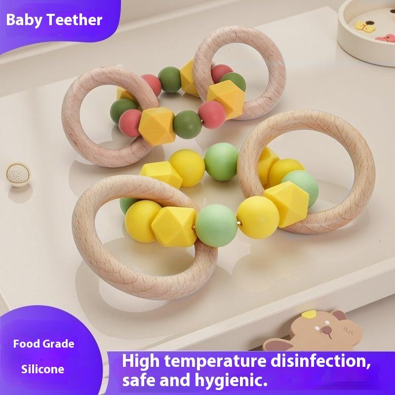Baby Beech Molar Stick, Liquid Silicone 6 Months Can Be Boiled Baby Biting Glue Toy Anti-eating Hand Soothing Toothpaste