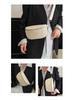 Women's 2025 Canvas Corduroy Waist Bag - Large Capacity, Trendy Street Style, Single Shoulder, Crossbody Bag.