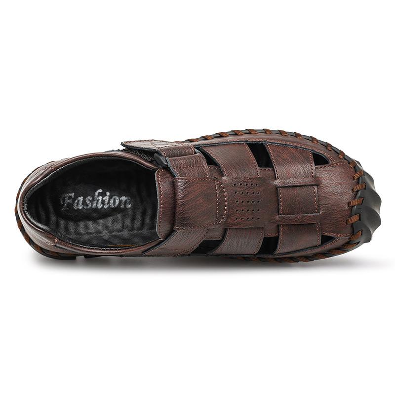 Men Genuine Leather Sandals Outdoor Sport Sandals Casual Shoes Summer