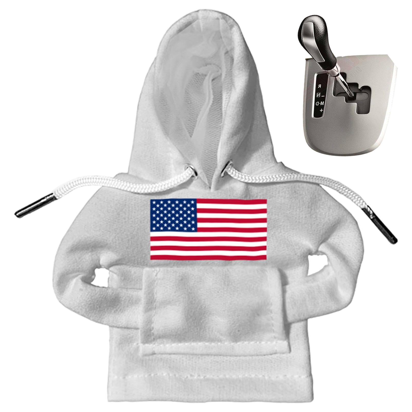 

Funny Car Gear Shift Cover,Shift Knob Hoodie - Car Gear Lever Hooded Cover,Car Gear Please refer to the description білий