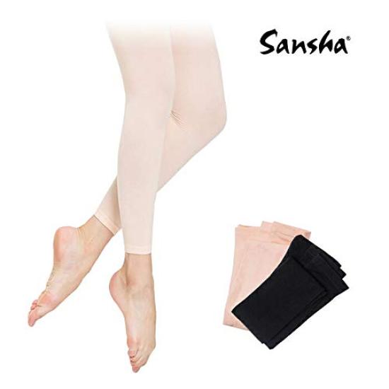 Sansha Footless Free Size Adult Size T96A Tights, Ballet, (145-170cm) [Royal Pink]