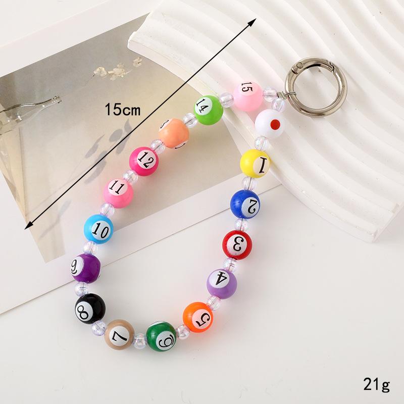 Billiards Beaded Phone Chain