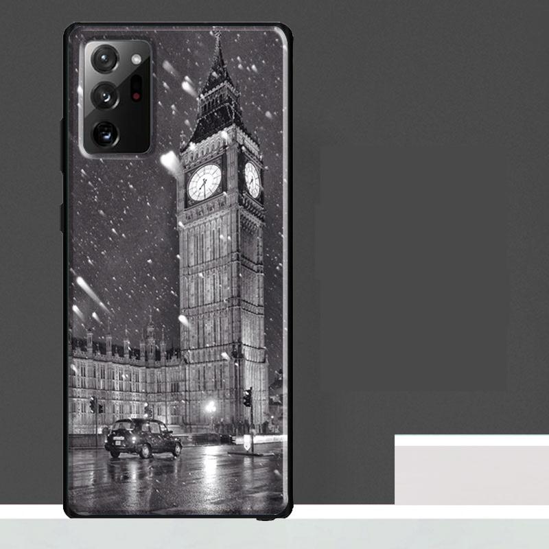 

Retro Winter Snow London Case For Samsung Galaxy S23 S24 S25 Ultra S9 S10 S20 S21 S22 Plus S23 FE S25 FE Phone Cover Galaxy S10