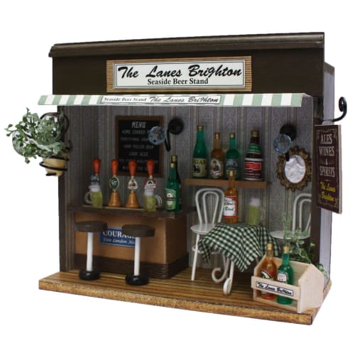 Billy Handmade Dollhouse Kit Corner Shop Kit Seaside Beer Stand 8788
