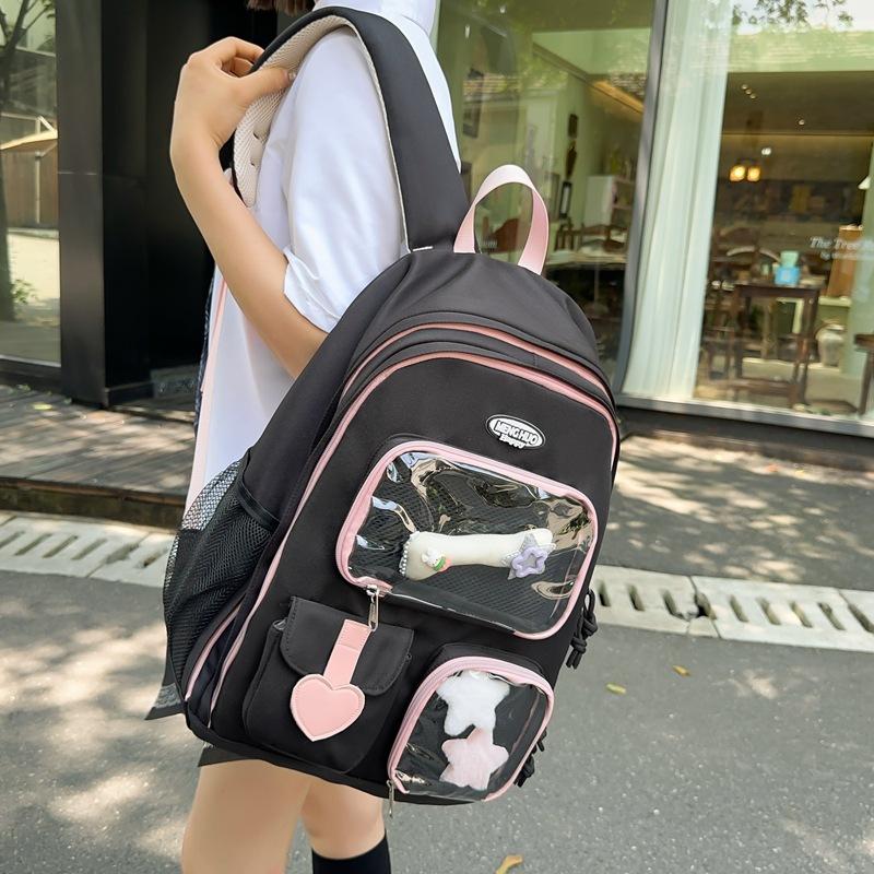 

Small fresh original style literary and artistic soft girl student schoolbag new large-capacity junior high school student backpack