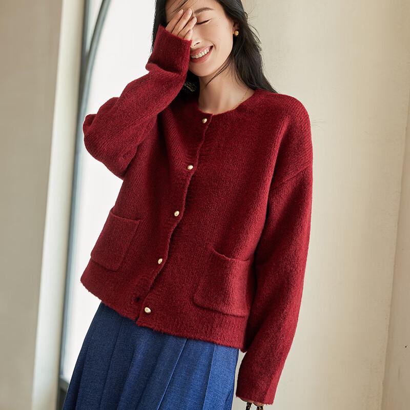 VICTORIA&VERA Damen Grobstrick Cardigan