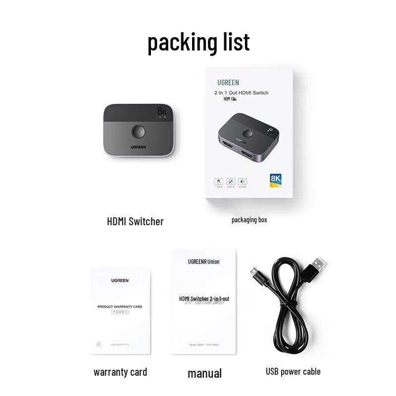 UGREEN HDMI 2.1 Bi-directional Switcher