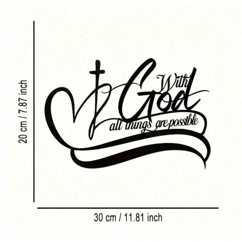Metal Wall Art Decor Plaque for Home Office Kitchen