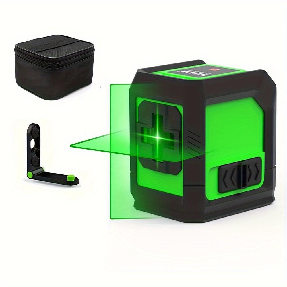 Mini Portable High-Precision 2-Line Laser Level with Green Light and Infrared