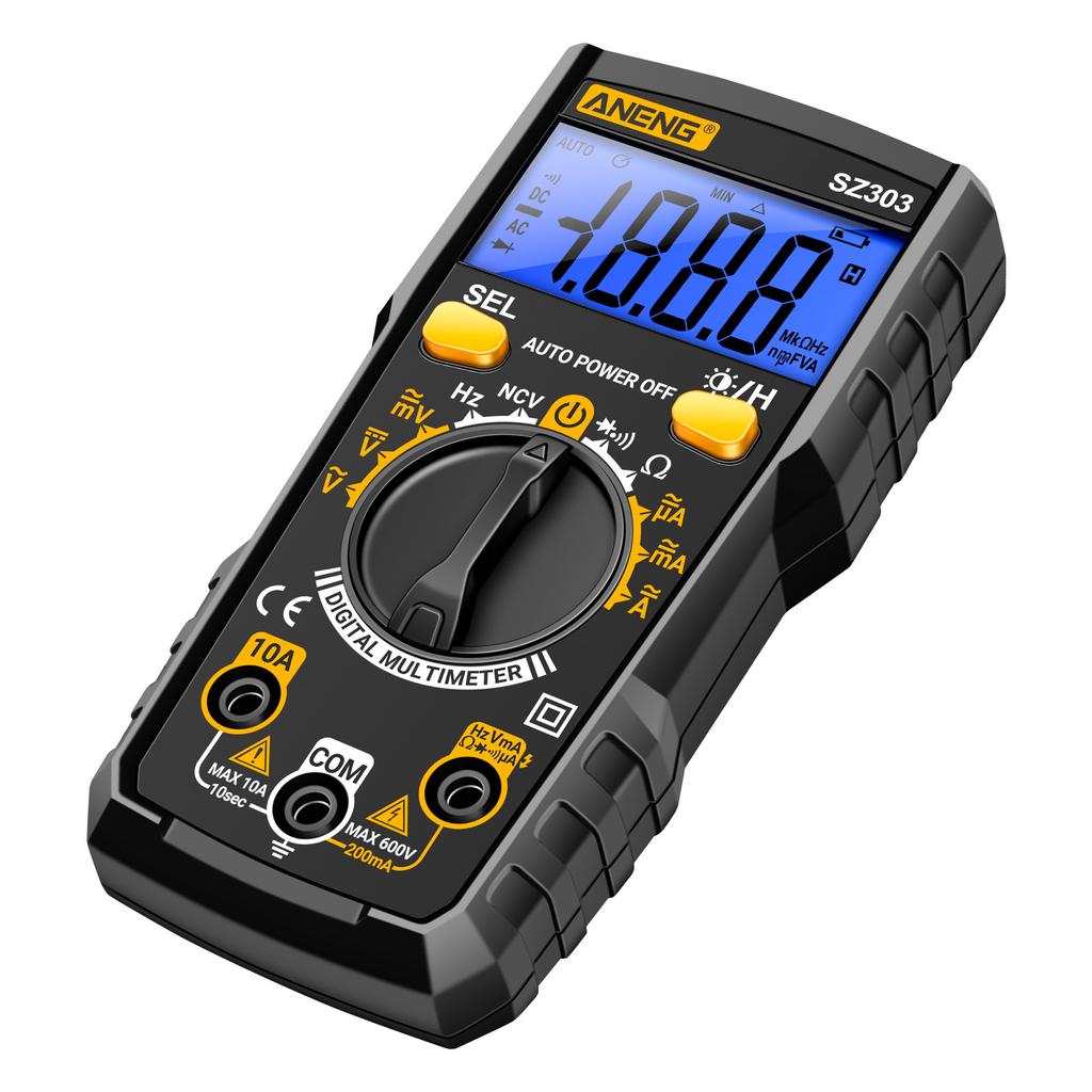 Aneng SZ303 Multimeter 1999 Zählen Digital ACDC Spannung Strom Widerstand Hohe Präzision