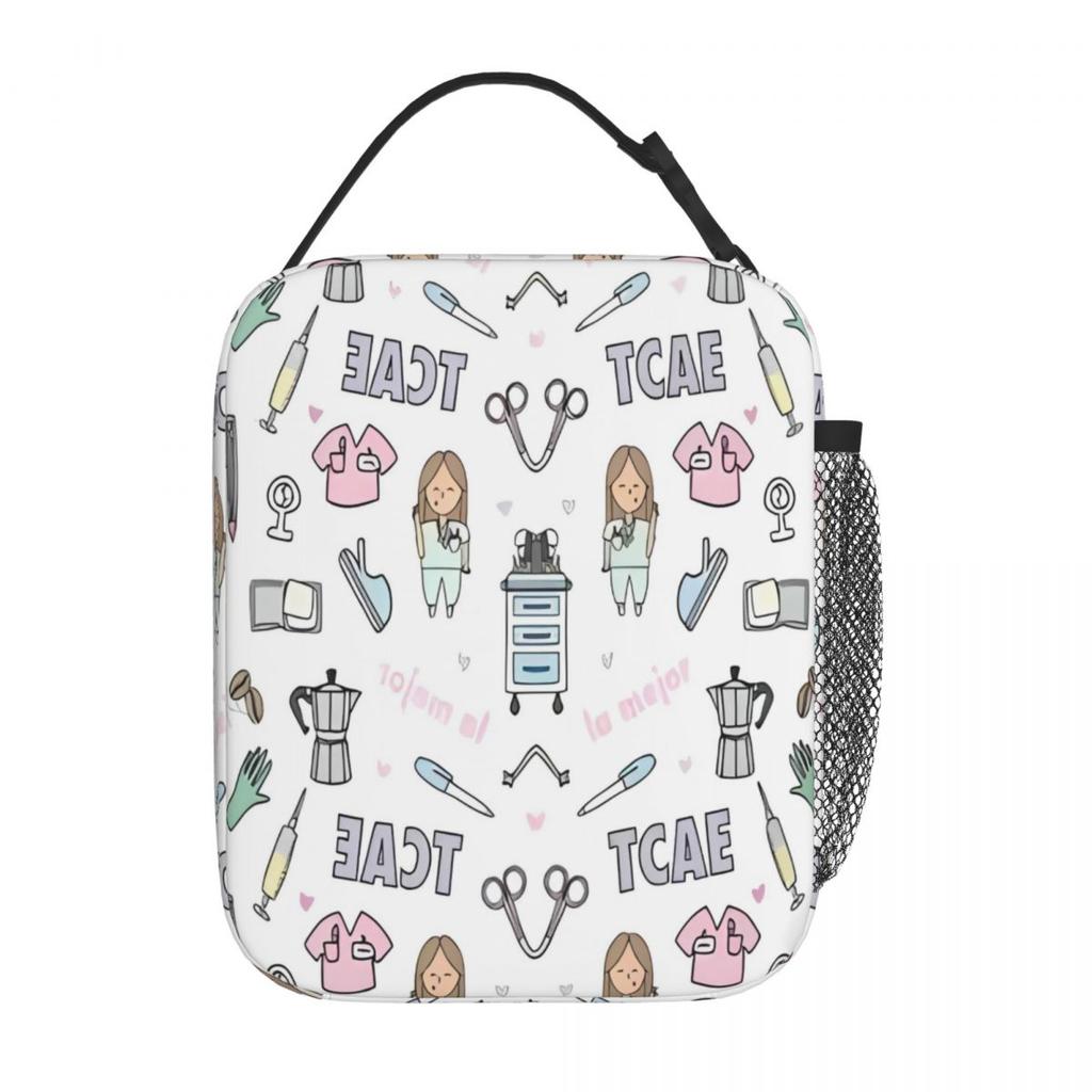Comfort Doctor Nurse Lunch Bag Enfermera En Apuros Cute Lunch Box For Unisex Work Portable Insulated Cooler Bag Tote Food Bags