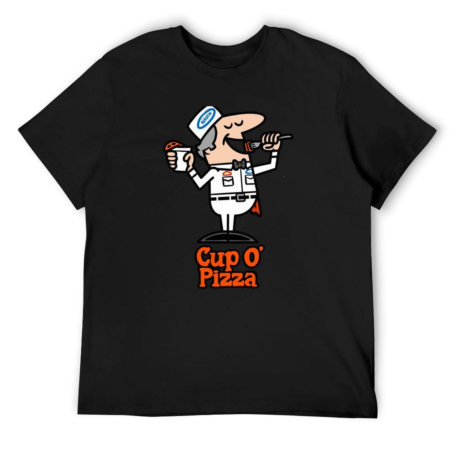 

Cup O Pizza T-Shirt basketball graphic tees graphic shirts cute tops plain Men s t shirts 4XL