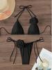 2025 European & American 3D Flower Women's Bikini Set - Fashionable & Sexy