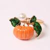 6pcs/lot Halloween Pumpkin Napkin Rings Metal Napkin Holder, Table Decoration and Accessories Christmas Home Decoration Fashion