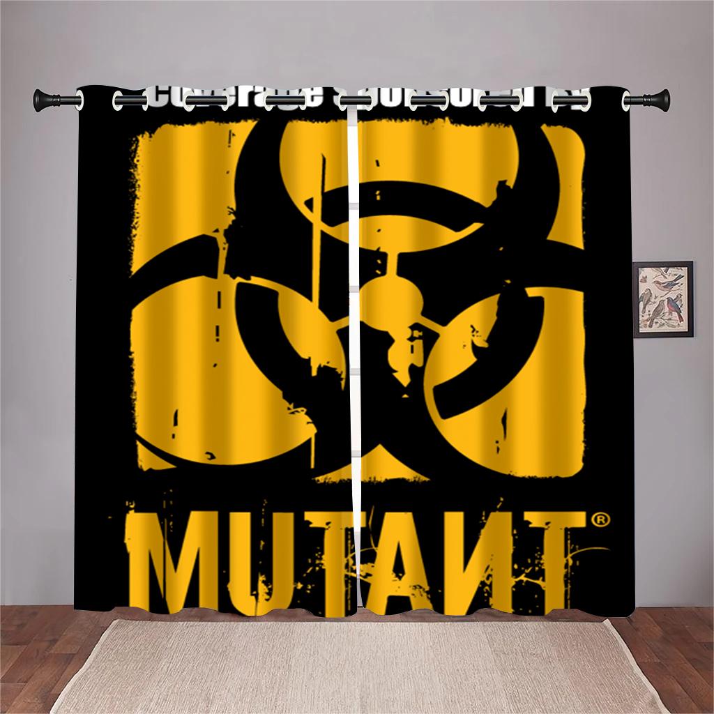 3D Cartoon Games Match League Logo Pattern Curtains 2 Panels Game Lovers Home Living Room Bedroom Balcony Decor