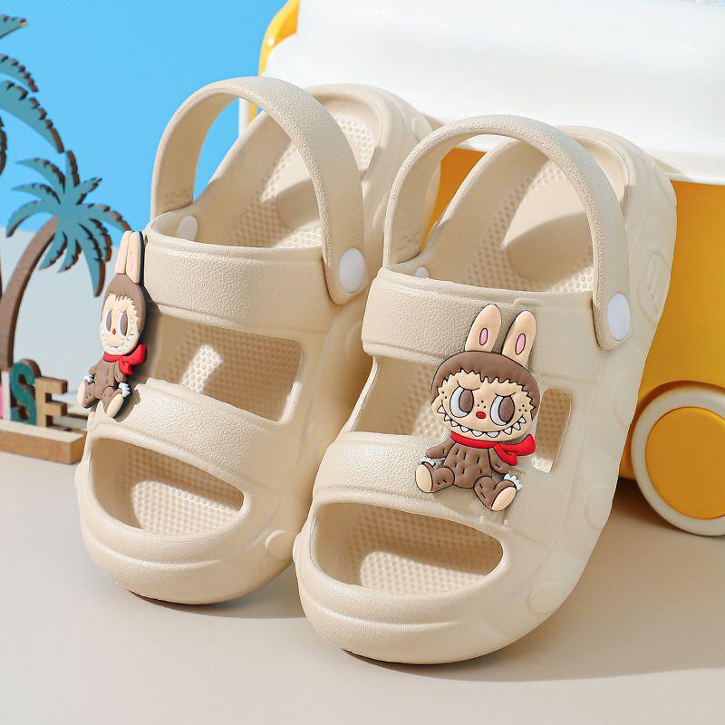 Boys' Non-Slip EVA Indoor-Outdoor Summer Slippers for Toddlers & Babies - Soft Sole, Anti-Collision, Wearable Sandals