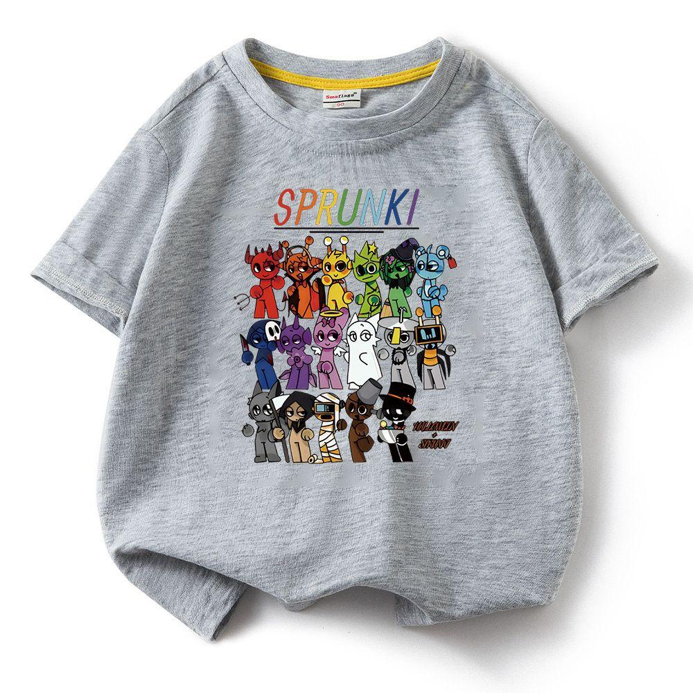 Sprunki Cartoon Print Pure Cotton Kids T-Shirt