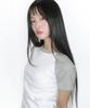 AMES-WORLDWIDE Twinkle Raglan Crop Tee White