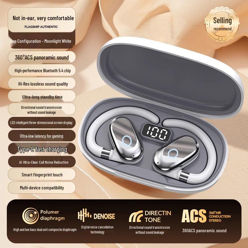 2025 Wireless In-Ear & Over-Ear Bluetooth Headphones - High-Value, Sports, Ultra-Long Battery, No Pain Design
