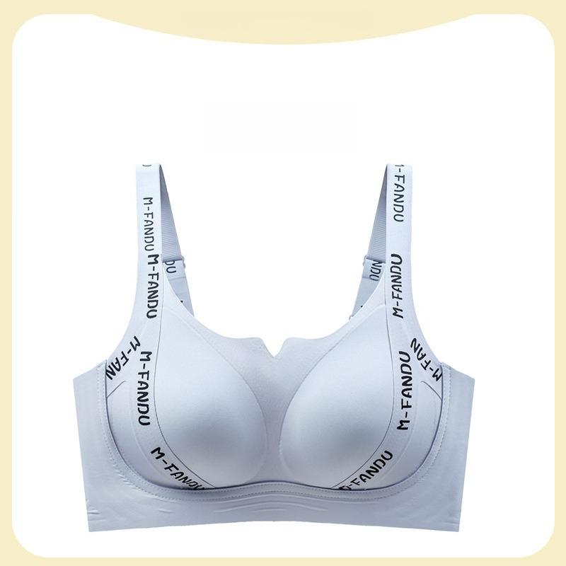 

Женское нижнее белье больших размеров, бюстгальтер с эффектом подтяжки груди и защитой от провисания, собирающий, бесшовный спортивный бюстгальтер 6XL синий