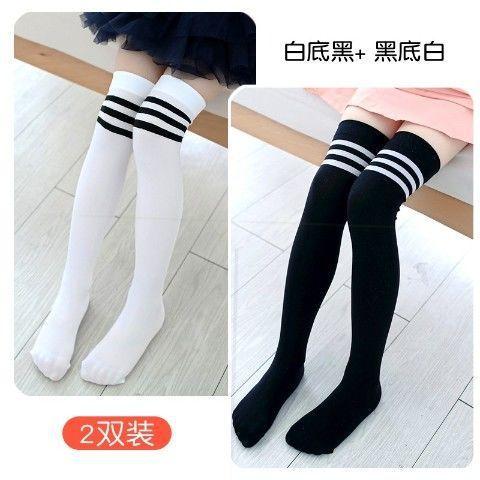 Children'S Stockings Velvet Girls' Stockings Knee Socks Summer Thin Children'S Long Socks Big Children'S Football Socks
