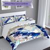 3pcs Custom Name Genshin Impact Furina Set,Includes 1 Duvet Cover and 2 Pillowcases,All-season Bedroom Decor