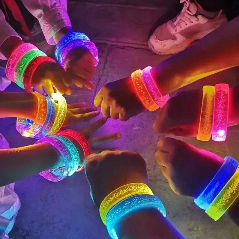 20/1 Stück LED Leuchtarmbänder Armbänder Leuchten im Dunkeln Partyzubehör Neon Leuchtarmband Spielzeug Haushalt Hochzeitsfeier Dekoration
